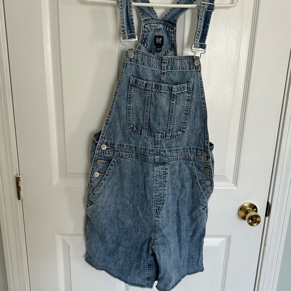 GAP Blue Denim Women Jeans Overalls - Picture 8 of 8